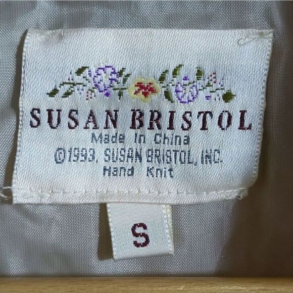 Vintage Susan Bristol Mohair Wool Toggle Sweater Jacket Cardigan Oversized Small - Picture 9 of 13